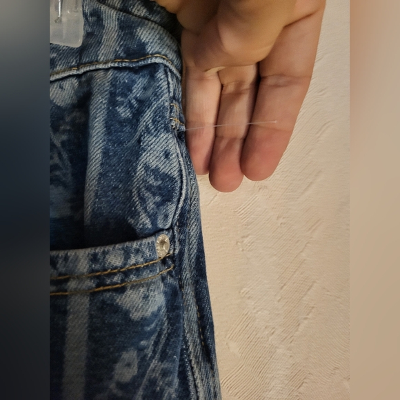 Free People We The Free Tennessee Low Rise Printed Boyfriend Jeans - Picture 9 of 15